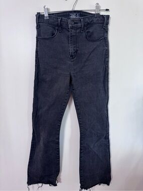 Abercrombie & Fitch faded black Washed High-Rise Jeans